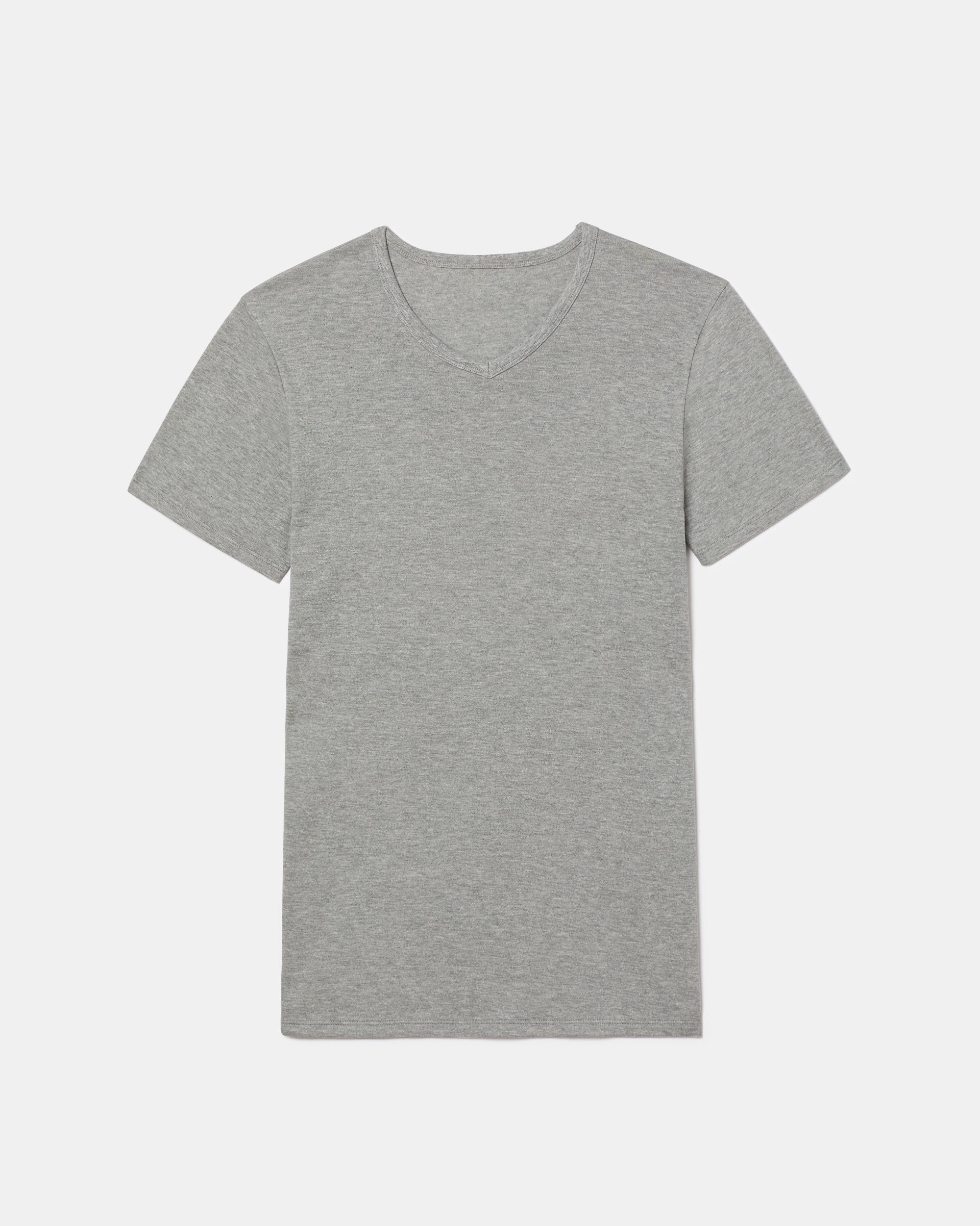 Abanderado Camiseta Térmica Manga Corta Cuello Pico Algodón 100% gris oscuro hombre