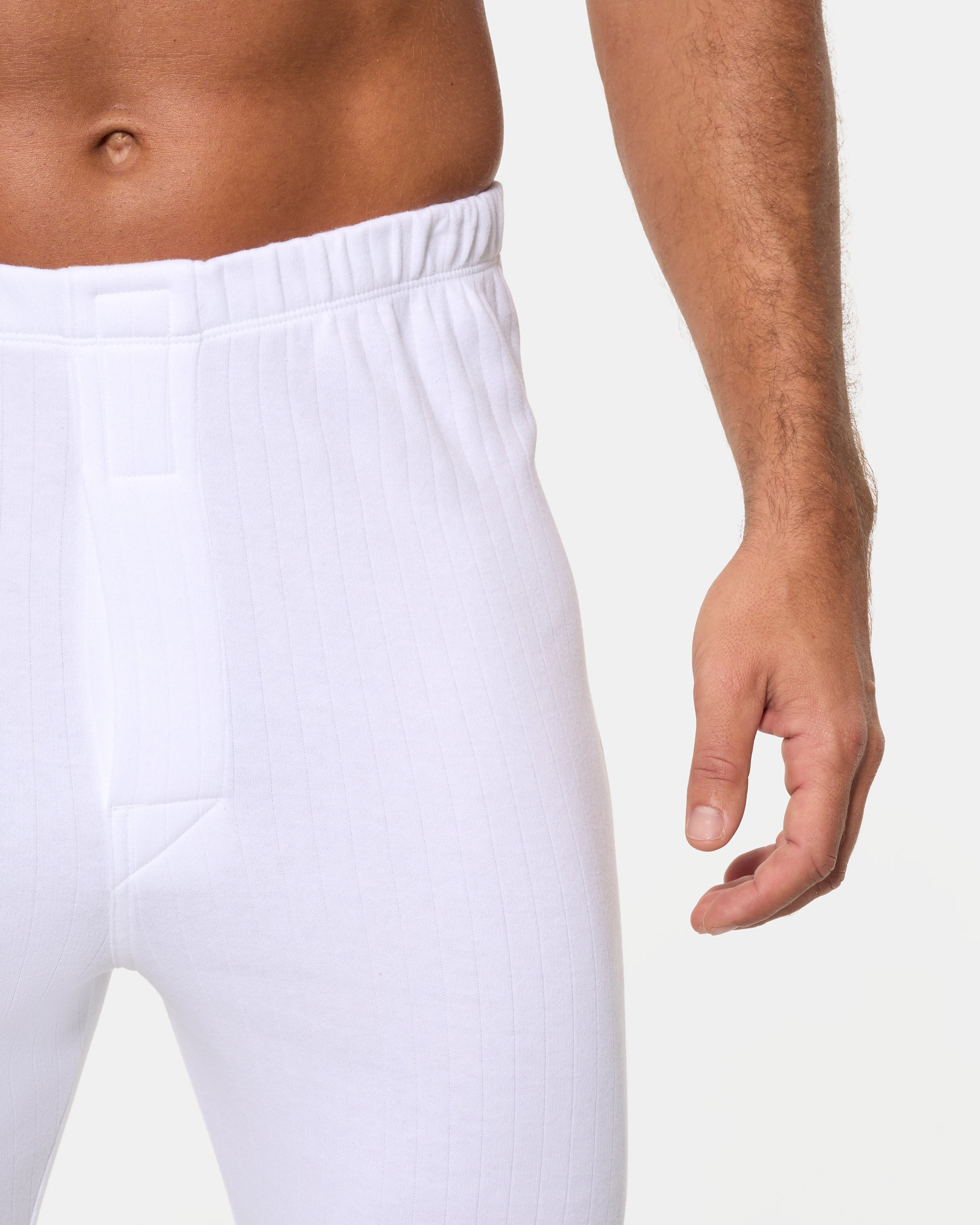 Abanderado Calzoncillo Térmico Largo Algodón 100% blanco hombre