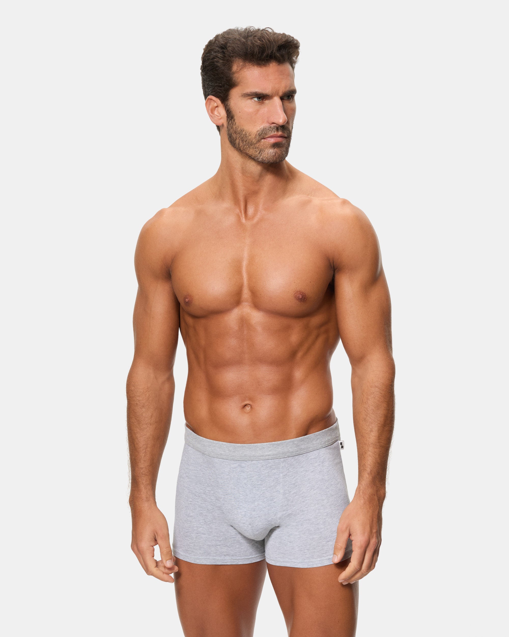 Abanderado Pack 2 Bóxers Cerrados 100% Algodón Multipack Estilo gris y negro hombre