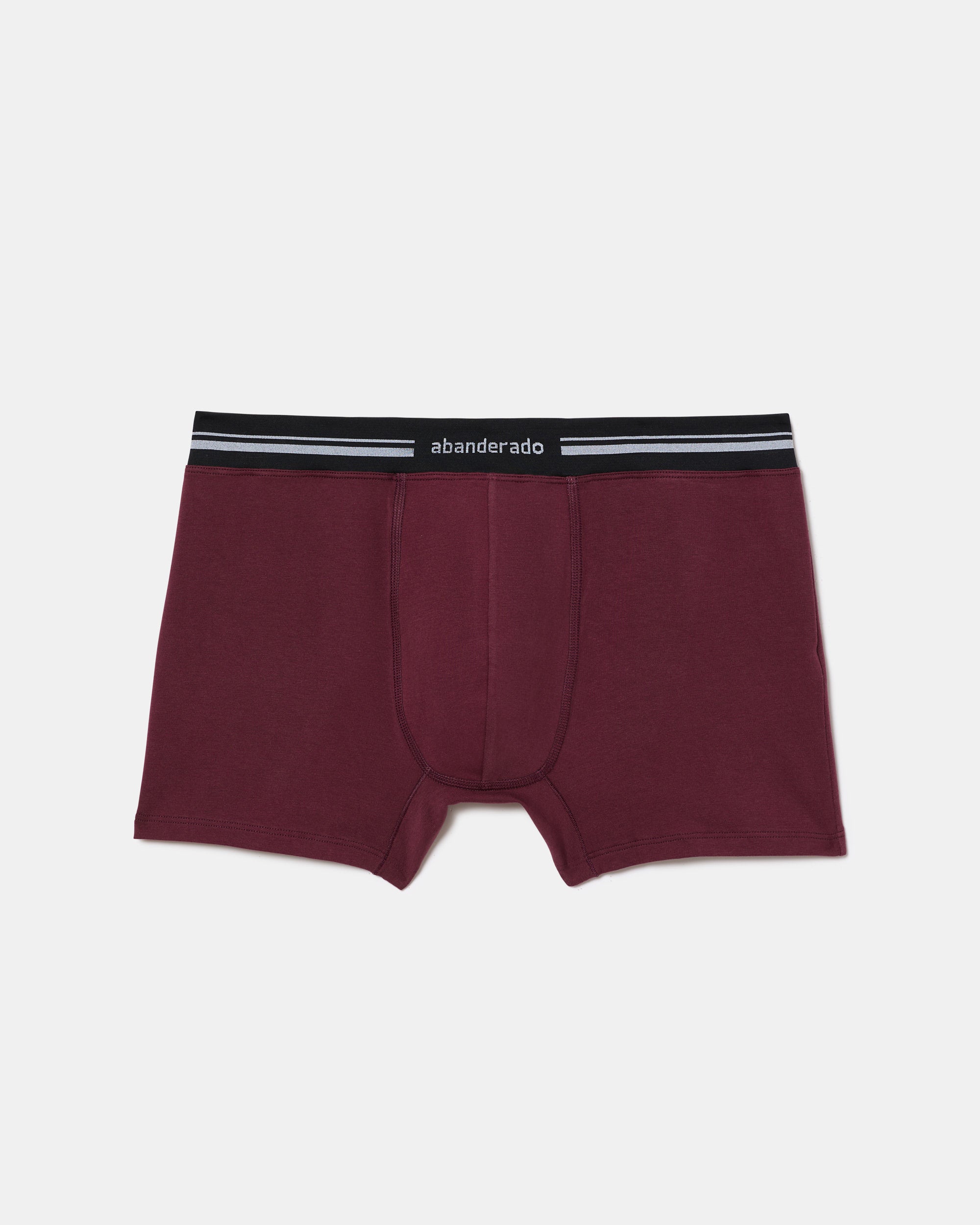 Abanderado Bóxer Cerrado Cintura Extra Suave Algodón Elástico ciruela hombre