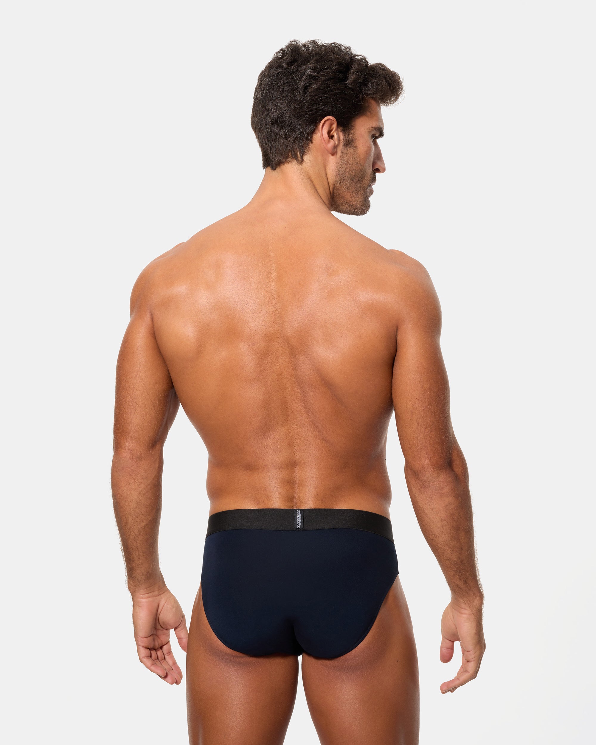 Abanderado Pack 2 Slips Cerrados Línea Premium Sensitive azul oscuro y granate hombre