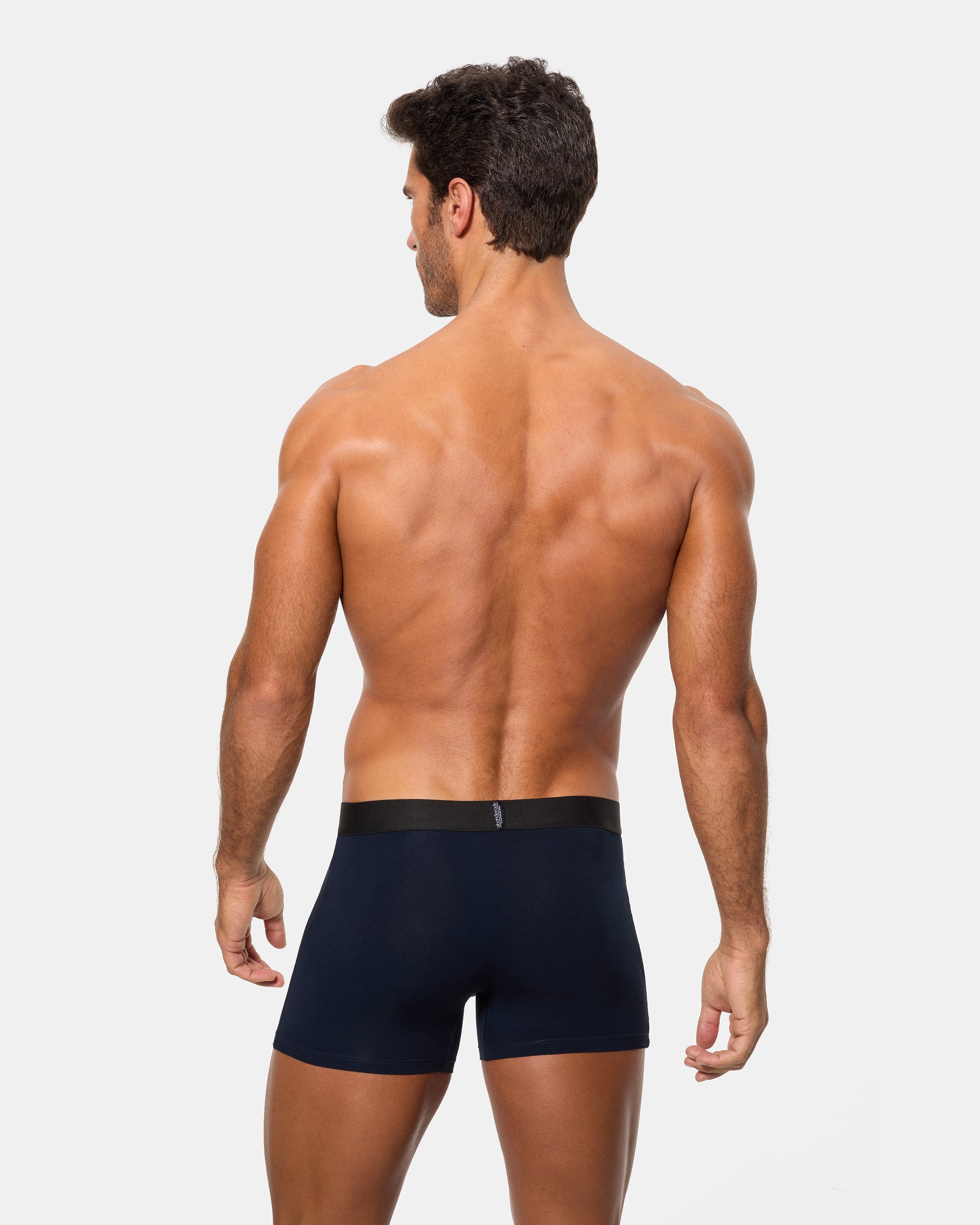 Abanderado Pack 2 Bóxer Cerrados Línea Premium Sensitive azul oscuro y granate hombre