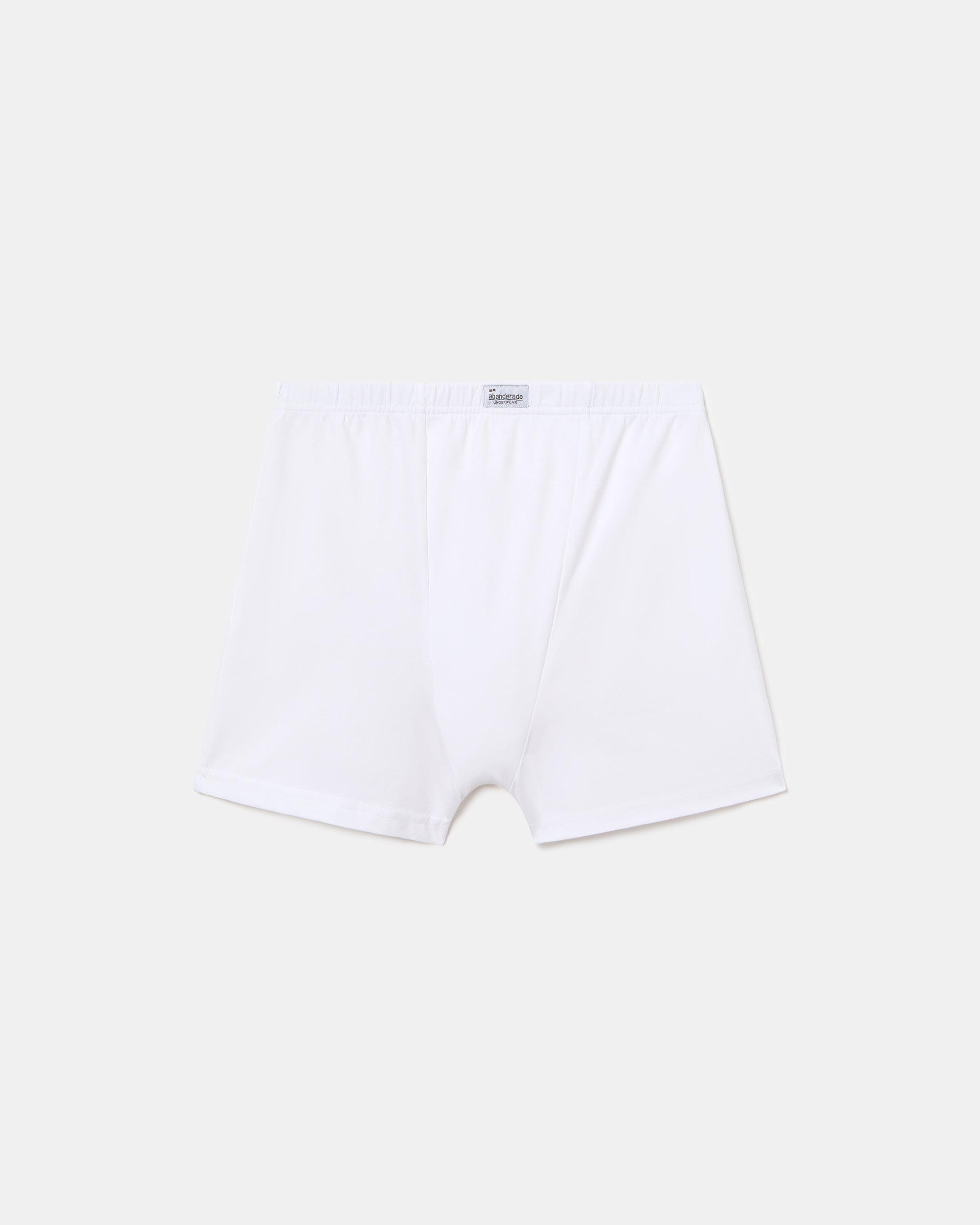Abanderado Bóxer Cerrado Junior 100% Algodón Elástico blanco niño