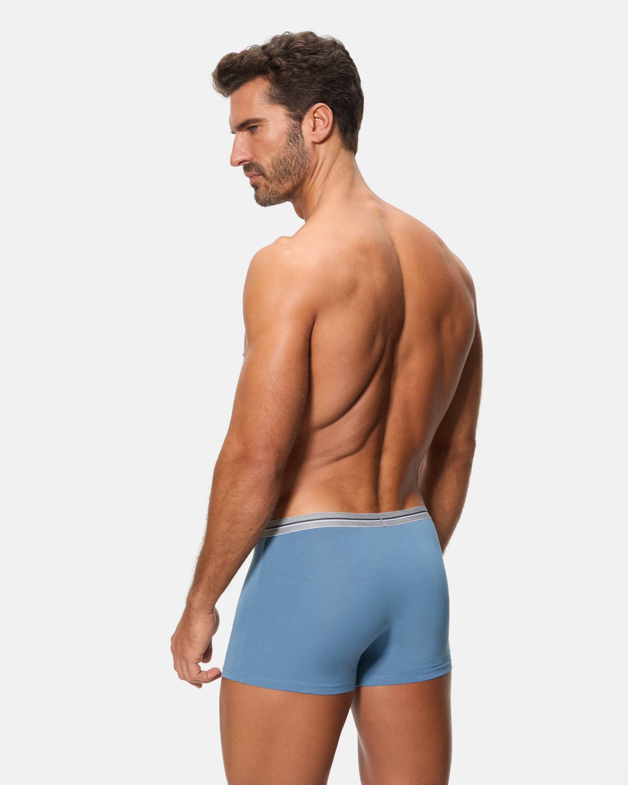 Abanderado Pack 2 Bóxers Cerrados Ultra Resist Algodón gris y azul hombre