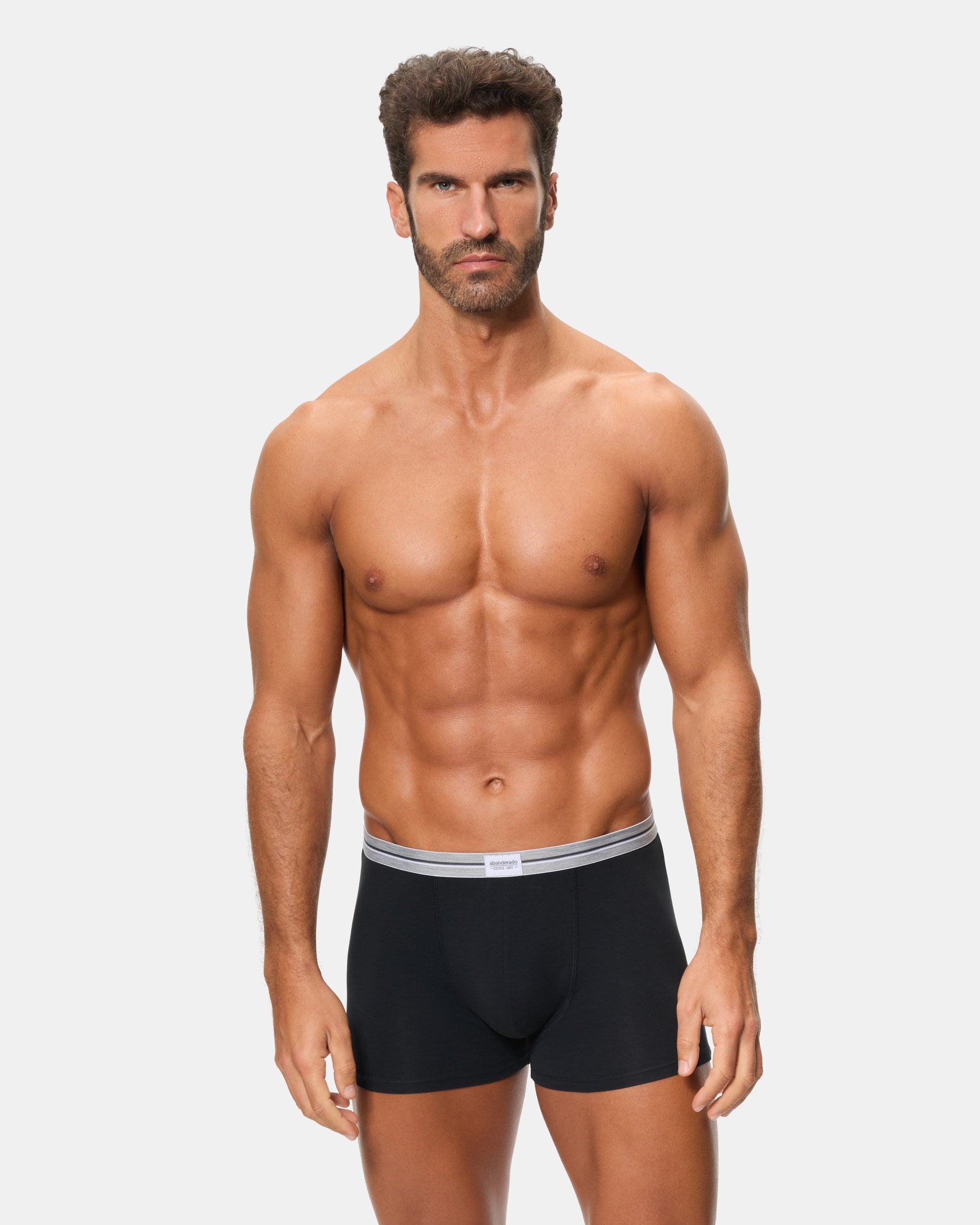 Abanderado Pack 2 Bóxers Cerrados Ultra Resist Algodón gris y negro hombre