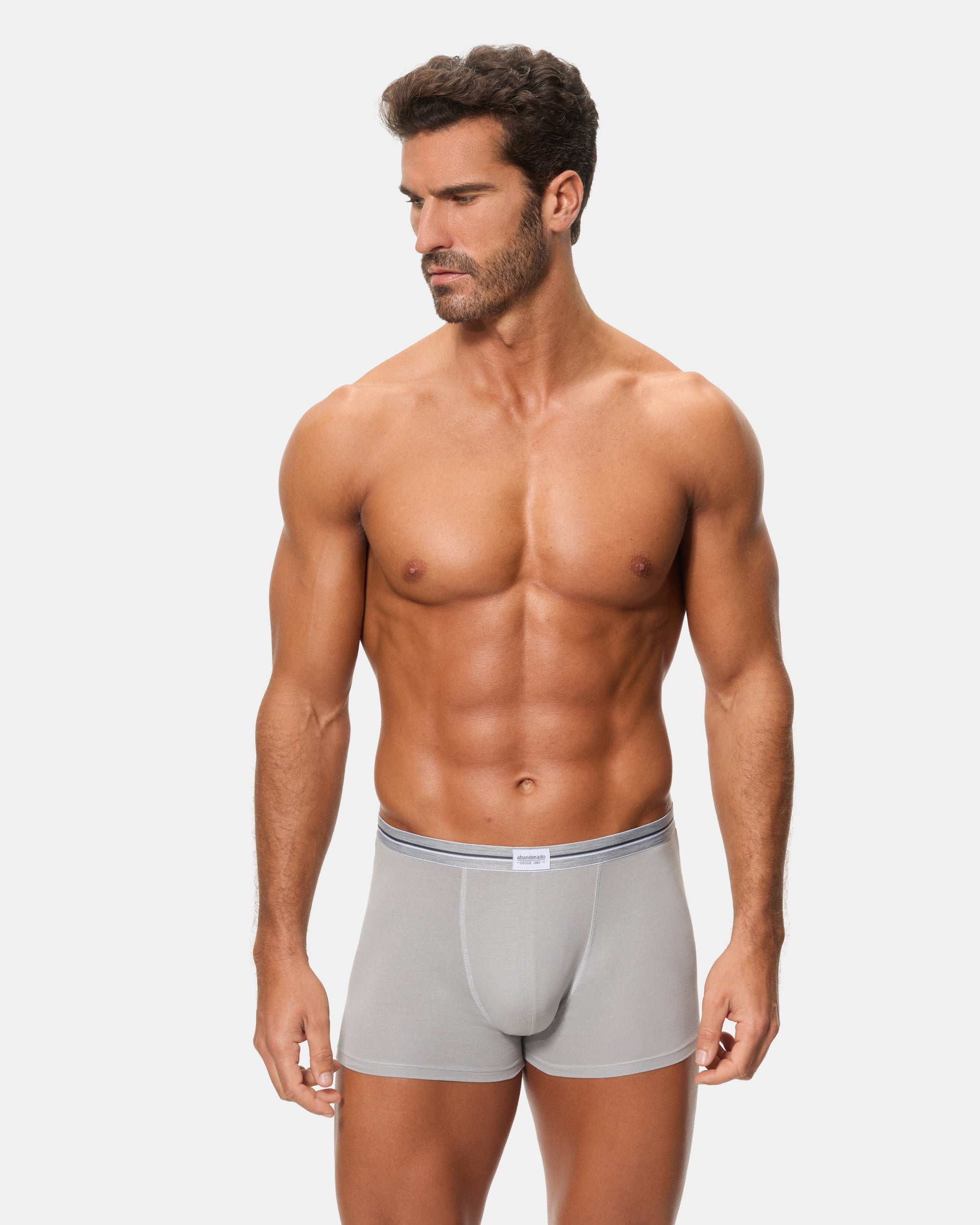 Abanderado Pack 2 Bóxers Cerrados Ultra Resist Algodón gris y negro hombre