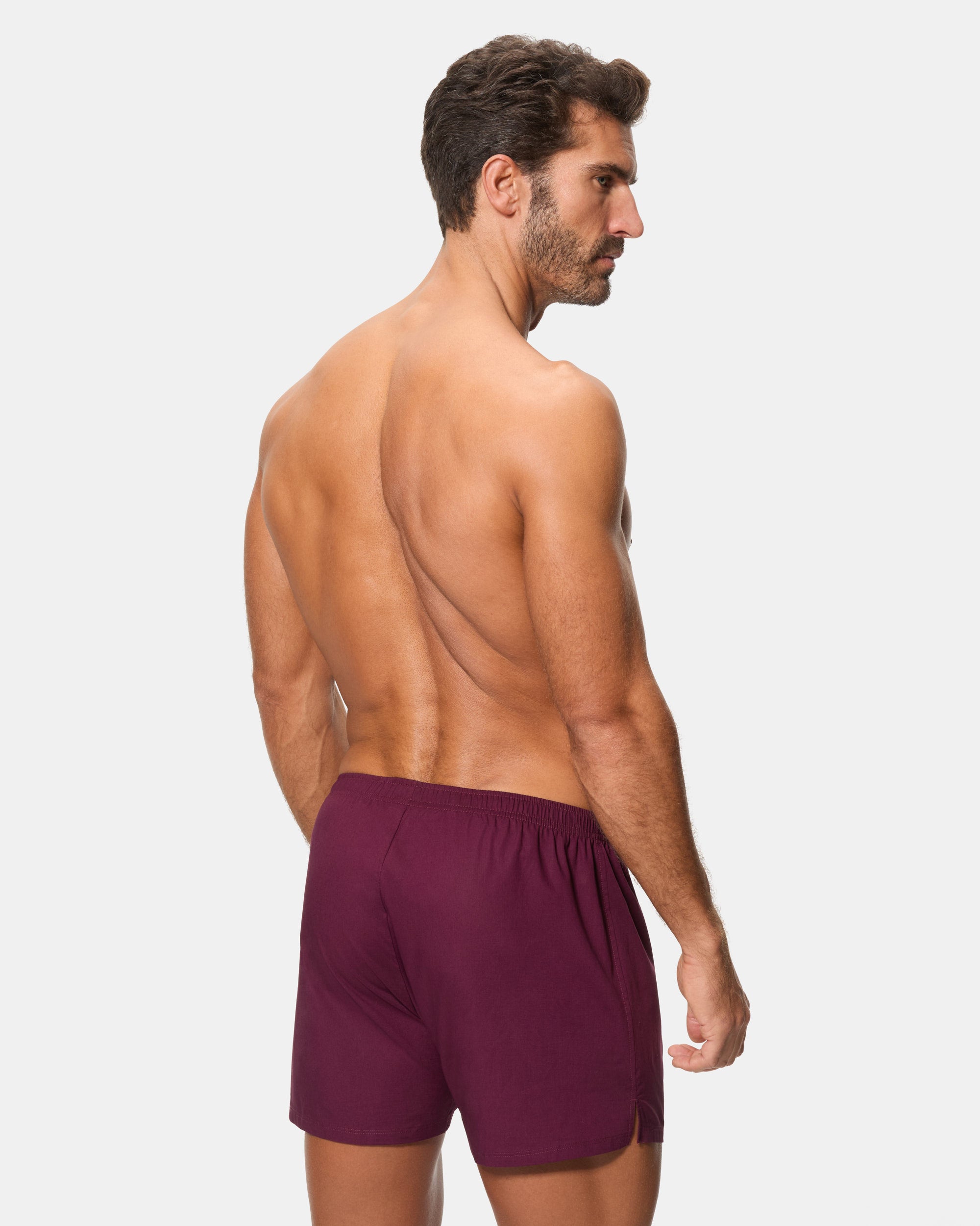 Abanderado Pack 2 Bóxers Tela 100% Algodón Estampados Rayas Azules y Granate Hombre