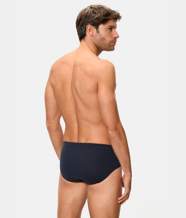 Abanderado Slip Semicorto Algodón 100% azul marino hombre