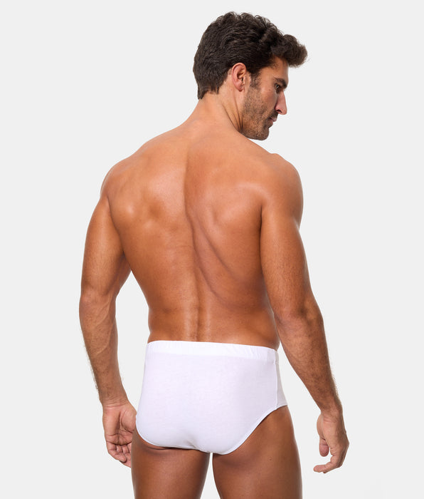 Abanderado Slip Abierto Algodón 100% blanco hombre
