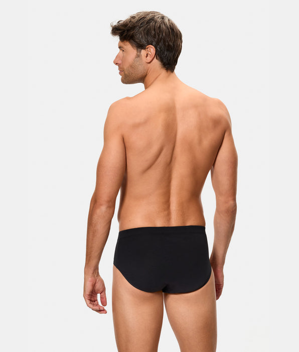 Abanderado Pack de 4 cuecas abertas, 100% algodão, pretas para homem