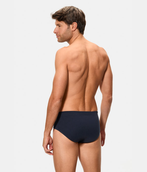 Abanderado Slip Abierto Algodón 100% azul marino hombre