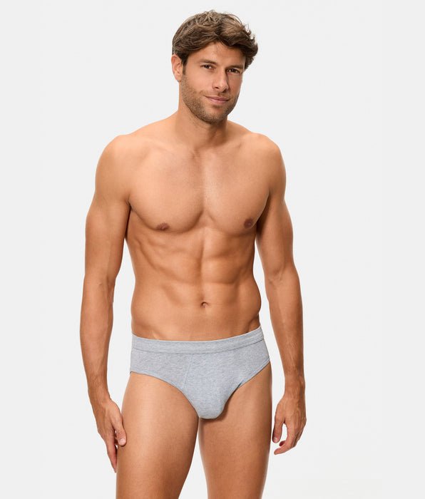 Abanderado Pack 2 Slips Cerrados 100% Algodón Multipack Estilo gris y azul hombre