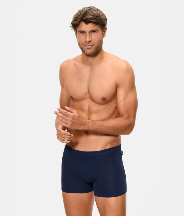 Abanderado Pack de 2 Boxers Fechados 100% Algodão Multipack Estilo Cinza e Preto Homem