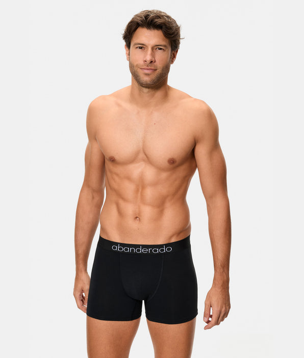 Abanderado Pack of 2 Closed Boxers Premium Sensitive Line black and khaki men