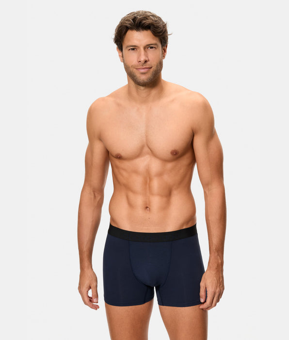 Abanderado Pack 2 Bóxer Cerrados Natural Comfort azul oscuro y granate hombre