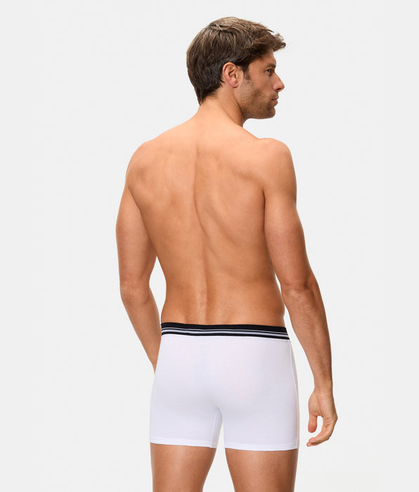 Abanderado Bóxer cerrado de hombre con cintura extrasuave compresión inteligente blanco