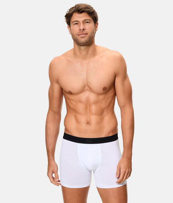 Abanderado Bóxer cerrado algodón Supima alta calidad blanco