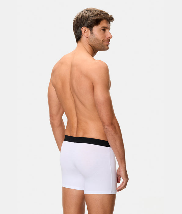Abanderado Bóxer cerrado algodón Supima alta calidad blanco