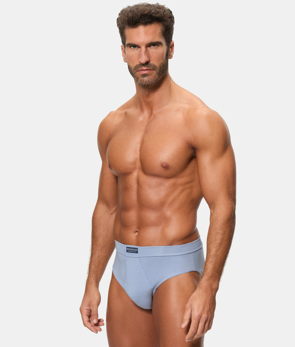 Abanderado Pack 2 Slips Abiertos 100% Algodón Multipack Estilo azul y estampado corbata hombre