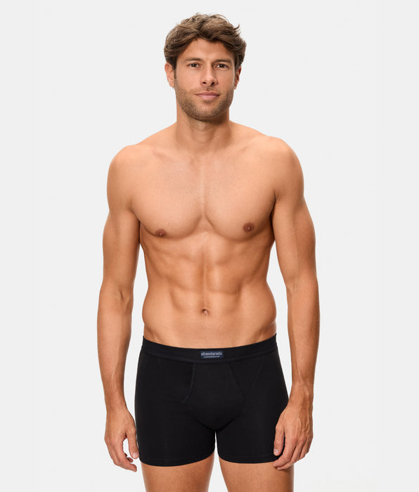 Abanderado Pack of 2 Open Boxers 100% Cotton Multipack Black and Grey Vigoré Men's Style