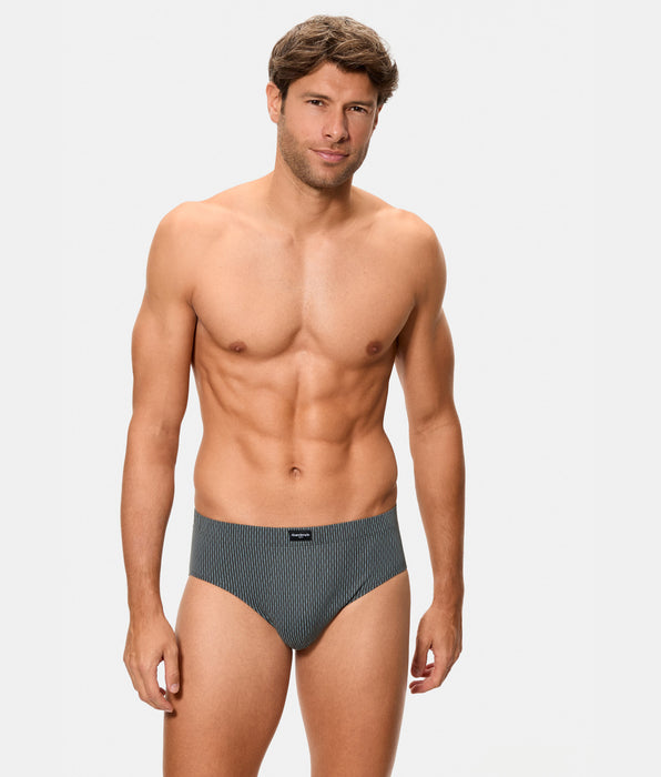 Abanderado Men’s 3-pack of short boxer briefs in printed cotton, elemental mix