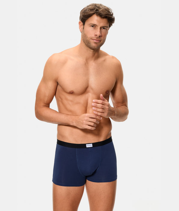 Abanderado Pack de 2 bóxers cerrados de hombre de algodón elástico ultra resistente azul y verde