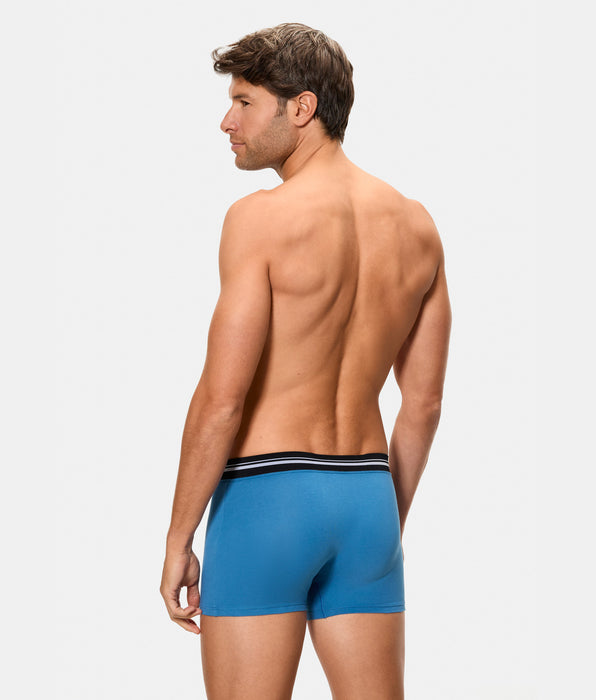 Abanderado Bóxer de hombre con cintura extra suave azul