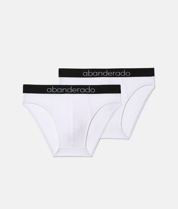 Abanderado Pack 2 slips fibra de bambú Natural Comfort blanco